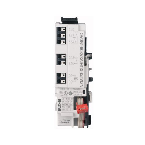EATON UNDERVOLTAGE RELEASE FOR NZM2/3, CONFIGURABLE RELAYS, 2NO, 1 EARLY-MAKE AUXILIARY CONTACT, 1NO, 208-240AC, PUSH-IN TERMINALS, ONLY FOR PXR25
