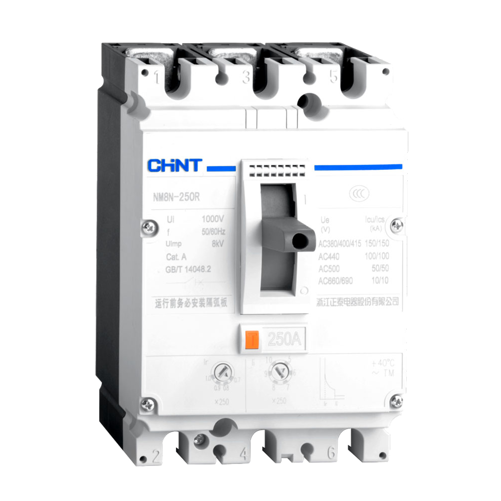 Chint 50KA 125A 3P MCCB
(Thermal/Magnetic 0.7-1In) NM8N-125S/3P-125A-TM