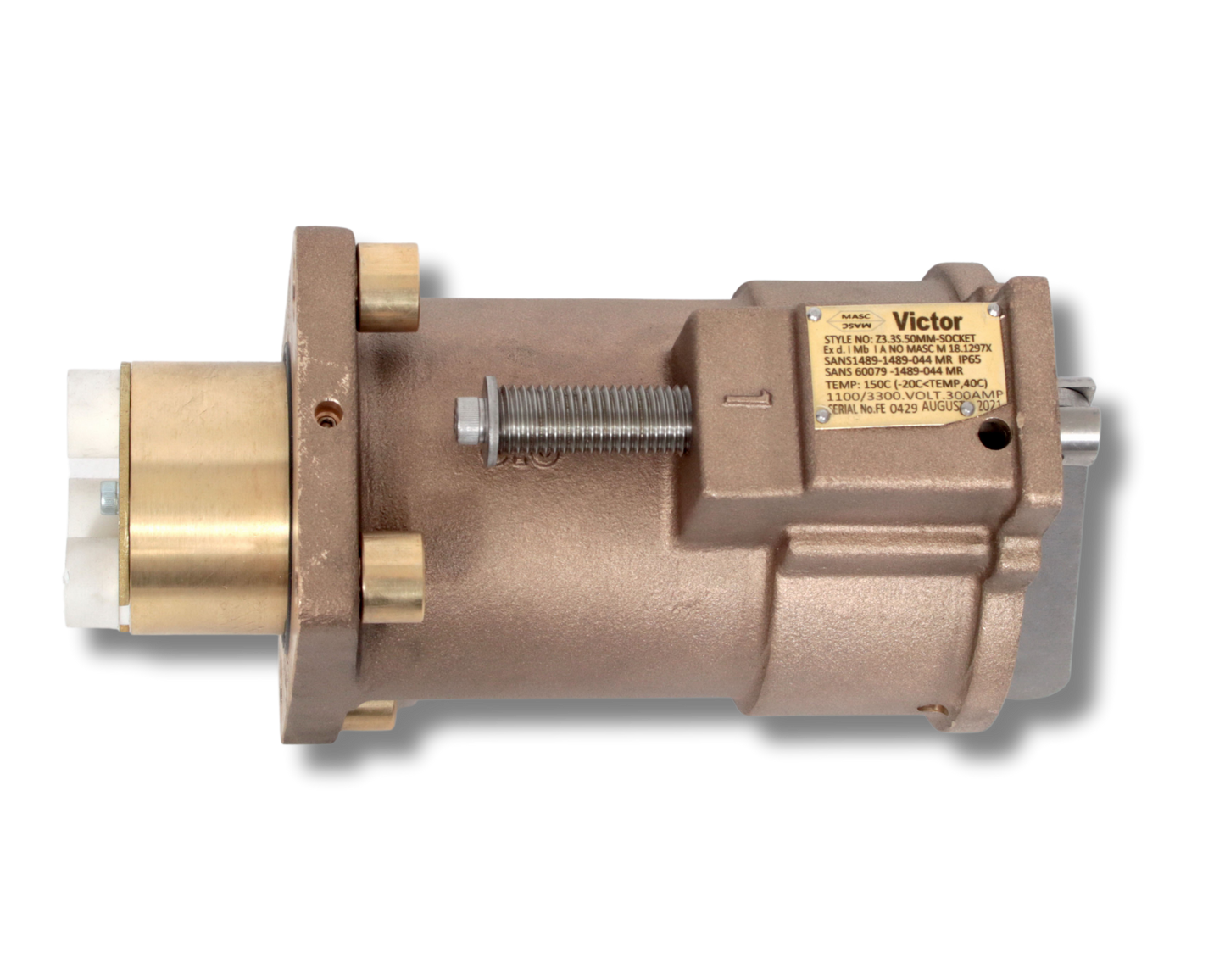 VICTOR PLUGS AND SOCKETS 3.3kV 300A Restrained Socket 50mm2 CR