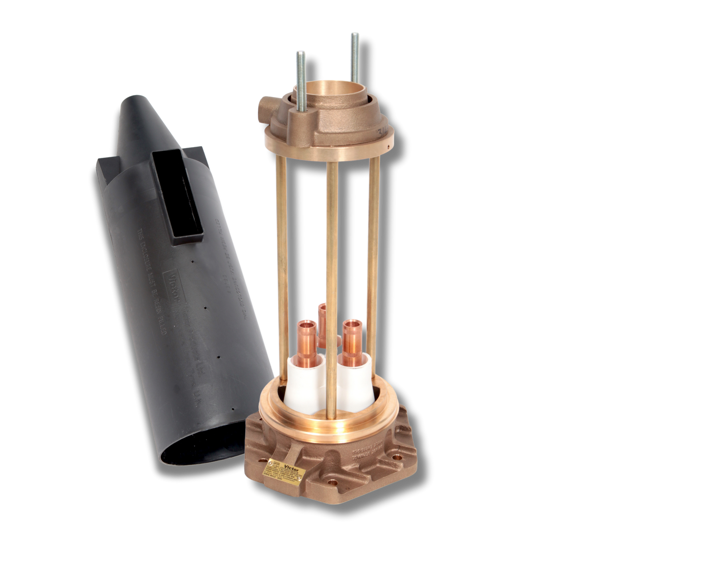 VICTOR PLUGS AND SOCKETS 6.6kV 400A Half-Coupler c/w Resin & Live Line 120mm2