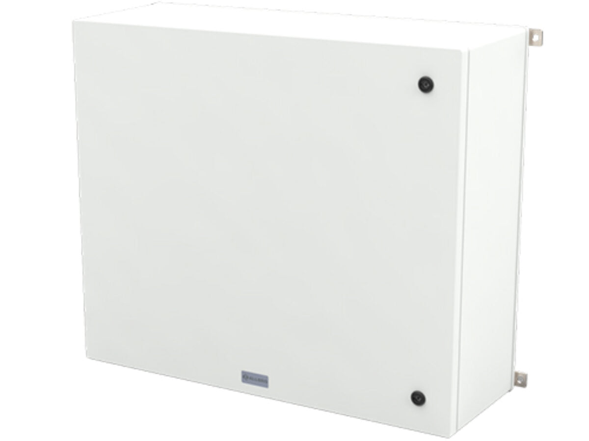 ALLBROX 3 (350X250X200) STEEL DP ABOVE BOXES INCLUDE: M/STEEL DEVICE PLATE, S/S HINGES, WALL BRACKETS, LOCKING MECHANISM & PANEL KEY