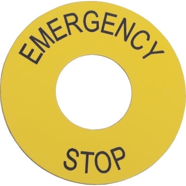 Chint Yellow Emergency Lable 22mm BY9330