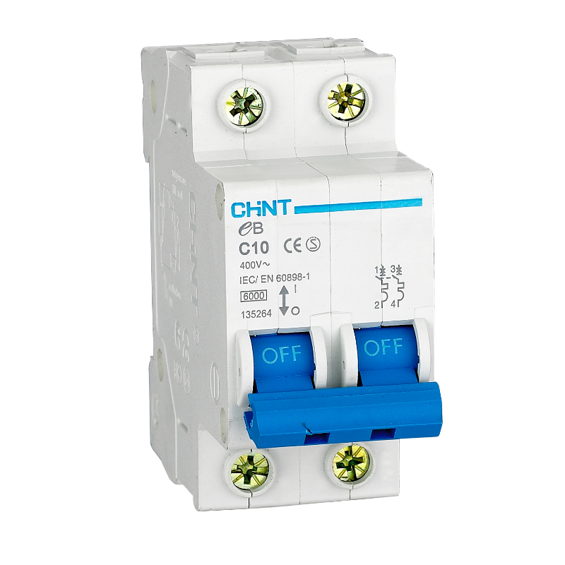 Chint 3kA 2P 40A Circuit Breaker C-Curve EBC-2P-40A-3KA