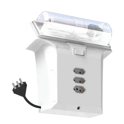 ALLBRO PLUG IN ADAPTOR 2X16A/6A SLIML