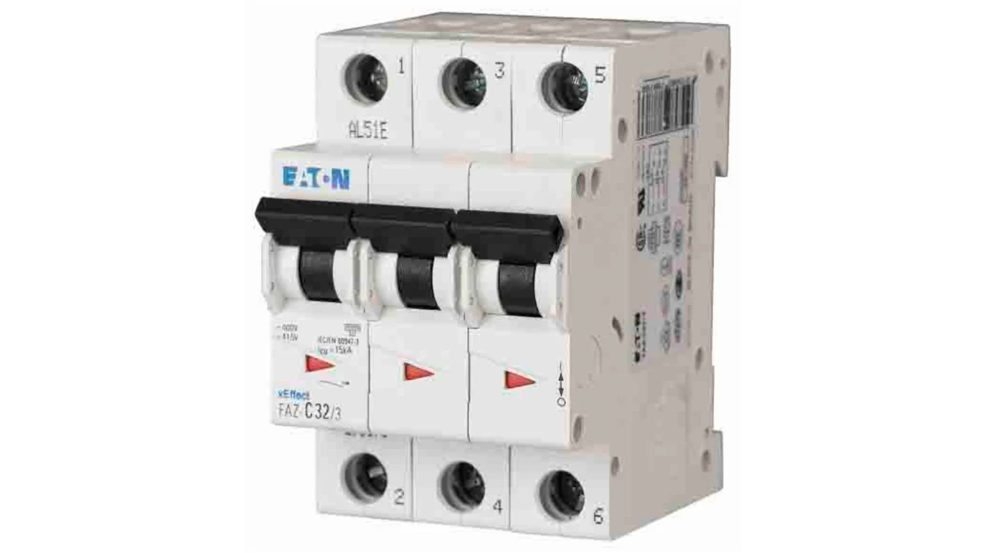 EATON CIRCUIT BREAKER 15kA CURVE D 3P - 3A