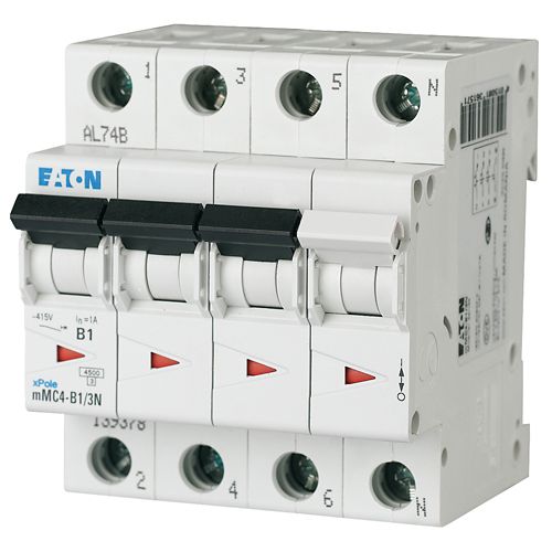 EATON CIRCUIT BREAKER 6kA CURVE C 3P+N - 40A