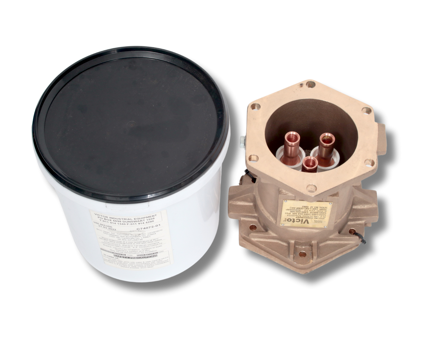 VICTOR PLUGS AND SOCKETS 6.6kV 400A Adaptor c/w Resin 120mm2