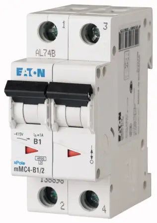 EATON CIRCUIT BREAKER 10kA CURVE D 2P - 2A
