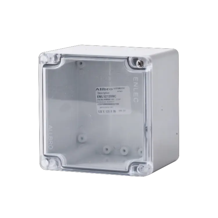 ALLBRO ENL120809C Grey Base + Clear Lid BOXES EXCLUDE DEVICE PLATE - SOLD SEPARATELY