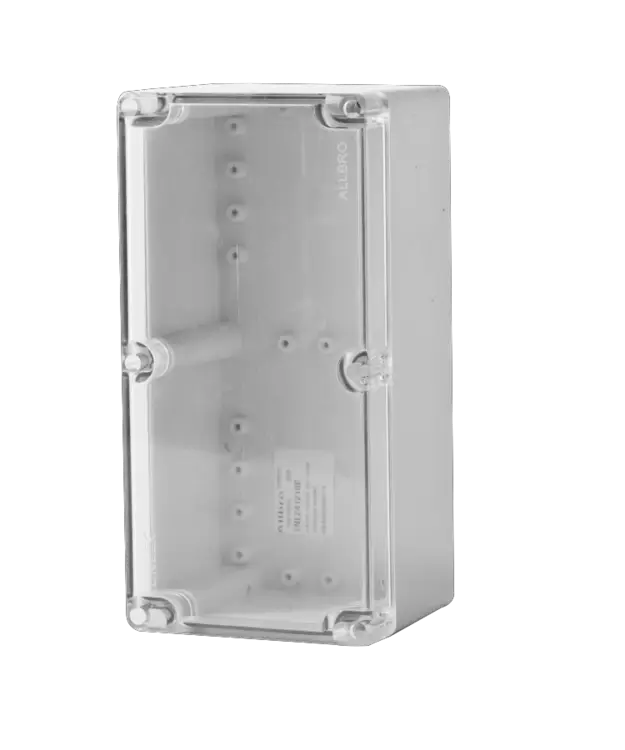 ALLBRO ENL241210C Grey Base + Clear Lid BOXES EXCLUDE DEVICE PLATE - SOLD SEPARATELY