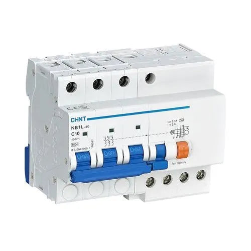 Chint 6kA 3P+N 63A Earth Leakage 30mA OL Protection NB1L-63-3P+N-C63
