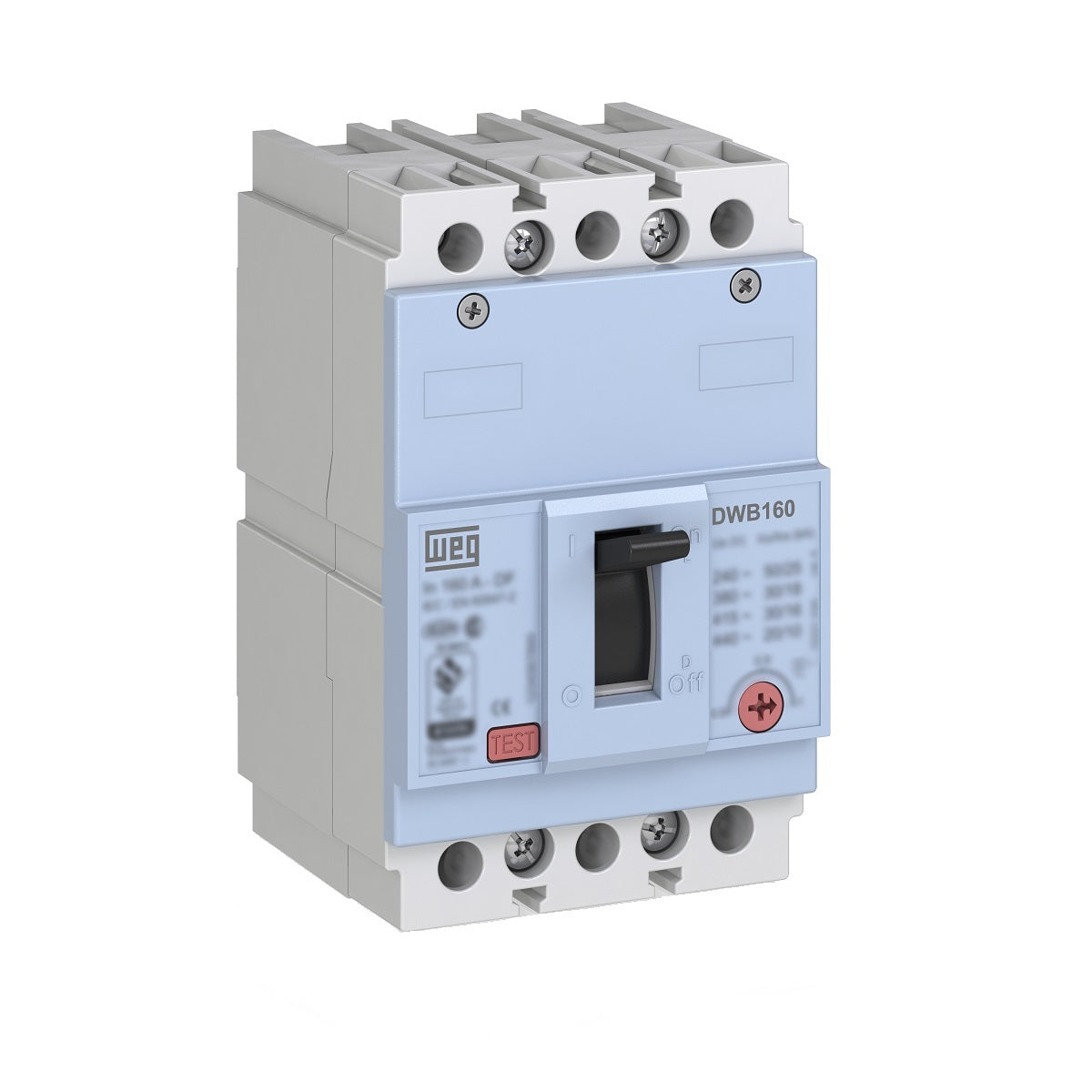 WEG MOULDED CASE CIRCUIT BREAKER DWB250L100-3DF 80kA 3P DIST. 80…100A ADJ. THERM. FIXED MAG. 11339801