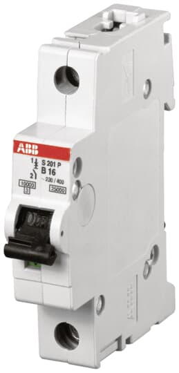 ABB S201P-C16 Miniature Circuit Breaker - 1P - C - 16 A 2CDS281001R0164