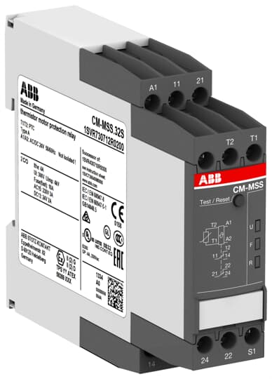ABB CM-MSS.32S Therm. motor protec. relay 2c/o, 24VAC/DC 1SVR730712R0200