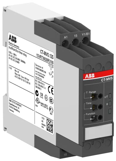 ABB CT-MVS.12P Time relay, multifunction 1c/o, 24-48VDC, 24-240VAC 1SVR740020R3100