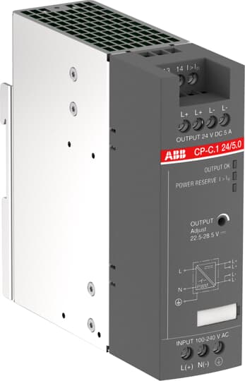 ABB CP-C.1 24/5.0 Power supply In:100-240VAC/90-300VDC Out:DC 24V/5A 1SVR360563R1001