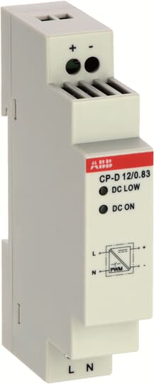 ABB CP-D 12/0.83 Power supply In: 100-240VAC Out: 12VDC/0.83A 1SVR427041R1000