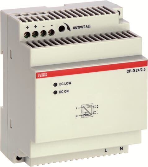 ABB CP-D 24/2.5 Power supply In: 100-240VAC Out: 24VDC/2.5A 1SVR427044R0200