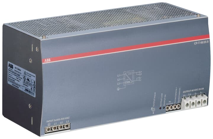 ABB CP-T 48/20.0 Power supply In: 3x400-500VAC Out: 48VDC/20.0A 1SVR427056R2000