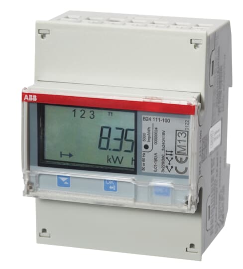 ABB B24 111-100, Energy meter'Steel', IR port, Three-phase, 1 A 2CMA100177R1000