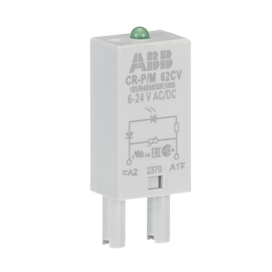 ABB CR-P/M 92C Pluggable module varistor and LED red, 110-230VAC/110VDC 1SVR405655R1000