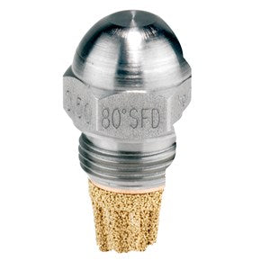 Danfoss Oil Nozzles, SFD, 0.35 gal/h, 1.38 kg/h, 80 ?ªƒ??, Solid