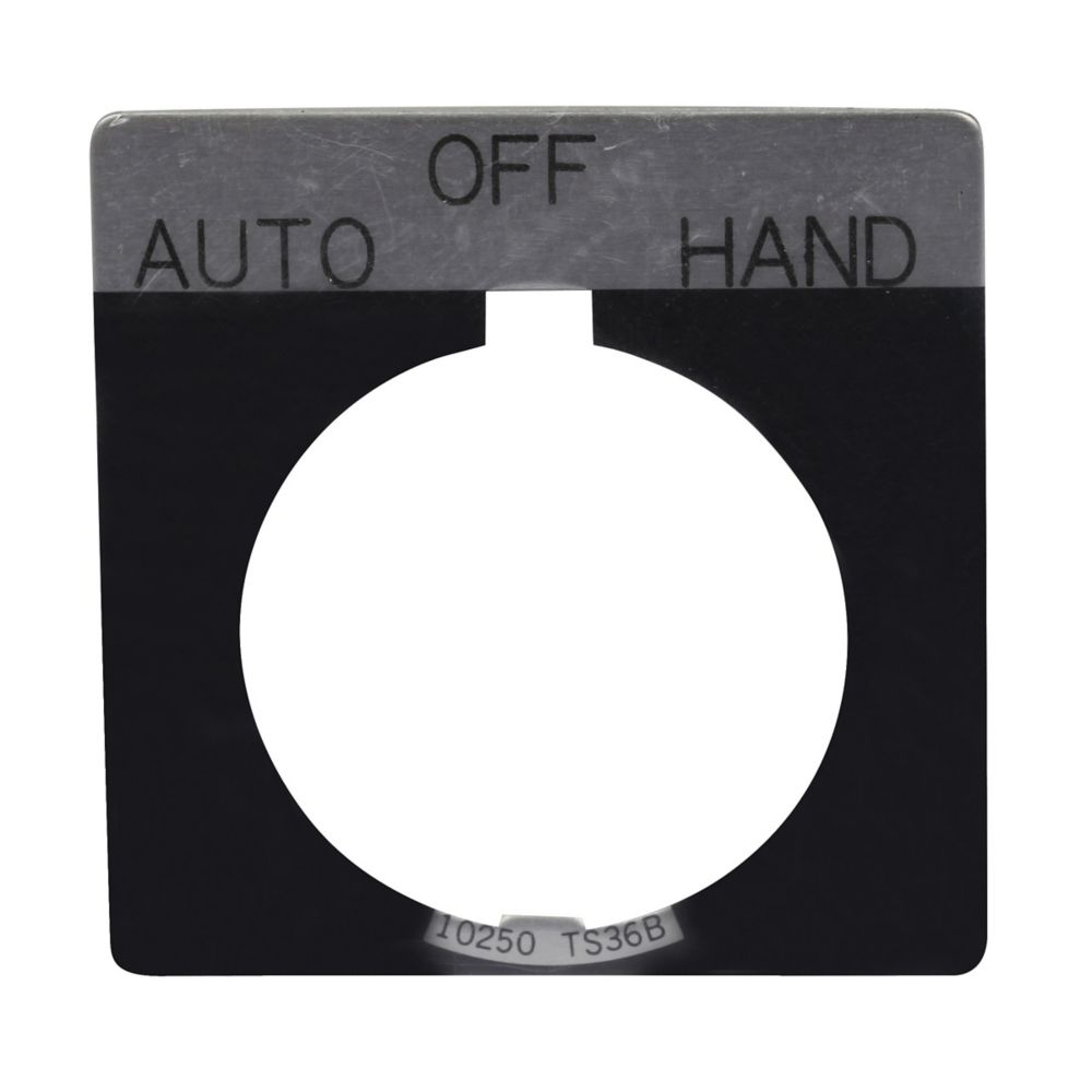 EATON  10250T LGND PLATES “HAND OFF AUTO” STD BLACK