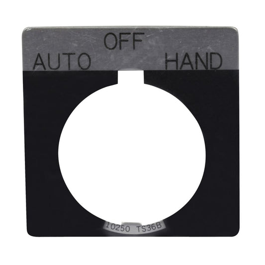EATON  10250T LGND PLATES “HAND OFF AUTO” STD BLACK