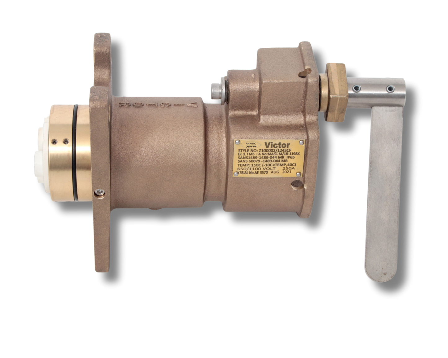 VICTOR PLUGS AND SOCKETS 250A Restrained Socket 10mm2