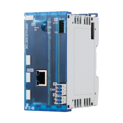 EATON  XC303 MODULAR PLC, SMALL PLC, PROGRAMMABLE CODESYS 3, SD SLOT, USB, 3X ETHERNET, 2X CAN, RS485, FOUR DIGITAL INPUTS/OUTPUTS