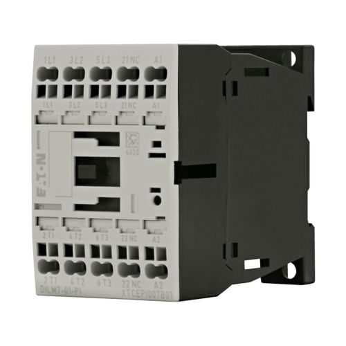 EATON  CONTACTOR, 3 POLE, 380 V 400 V 7.5 KW, 1 N/O, 24 V DC, DC OPERATION, PUSH IN TERMINALS