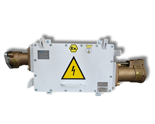 VICTOR PLUGS AND SOCKETS 3.3kV 300A Flameproof Enclosure/Joint Box c/w 3.3kV Socket & VX8 Adaptor