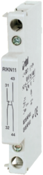 RELPOL S.A RIKN-11 additional auxiliary contacts, mounted on the side of the contactor. Mounting on 35 mm rail