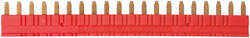 RELPOL S.A Interconnection strip JB20 for relays SIR6W, SIR6WB. Red Colour