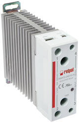 RELPOL S.A Single-phase sold state relays, industrial RSR72-24D10-H, zero-crossing switching, load voltage 240 V AC, control input 4…32 V DC. Rated laod AC1 -10/240V AC. Integrated with heatsink.