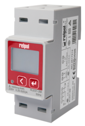 RELPOL S.A 1P2W MID Class B Digital Energy Meter single phase digital kwh energy meter with a RS485 interface for the Modbus-RTU communication. It use the easy installation “Plug-in” type with  direct input upto 63A.