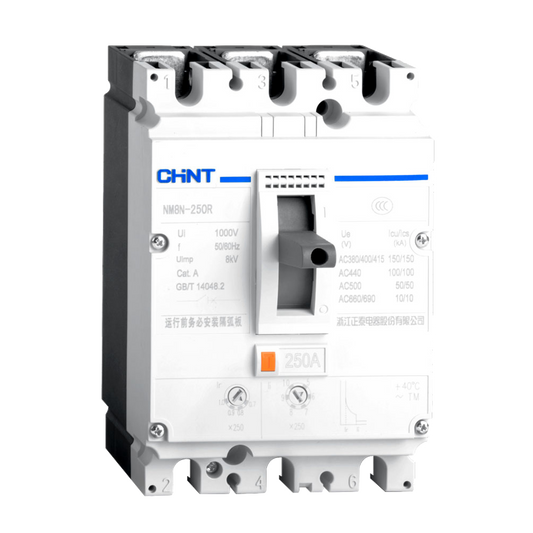 Chint 50KA 125A 3P MCCB
(Thermal/Magnetic  0.7-1In) NM8N-125S/3P-125A-TM