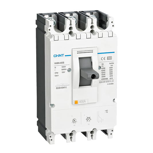 Chint 50KA 350A 3P MCCB
(Thermal/Magnetic  0.7-1In) NM8N-400S/3P-350A-TM