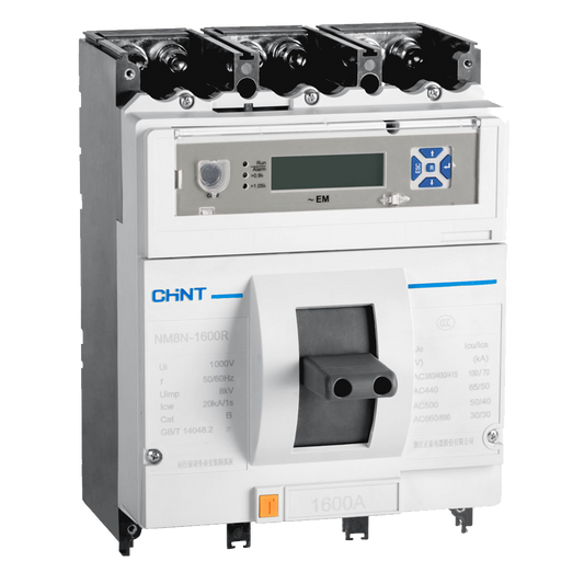 Chint 100KA 630A 3P MCCB
(Thermal/Magnetic  0.7-1In) NM8N-800H/3P-630A-TM
