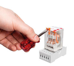 RELPOL S.A Industrial relays R15-M203-D, . Contact material: . Voltage coil  . Rated load AC1  . Mounting: . Cover protection category .