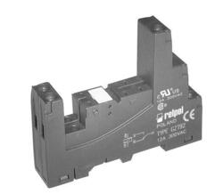 RELPOL S.A Socket for relays:  RM87N. Grey colour.  Screw terminals. Max. tightening moment for the terminal: 0,7 Nm. 35 mm rail mount acc. to PN-EN 60715 or on panel mounting 78,1 x 15,9 x 61(66,5) mm. One pole, 3,5 mm pinout. Rated load 12 A, 300 V AC