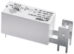 RELPOL S.A Miniature relays Mounting: for PCB and flat insert connectors  - faston 250 (6,3 x 0,8 mm), faston arrangement
vertical version (V). Cover protection category IP 40.