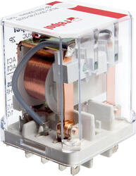 RELPOL S.A Industrial relays RUC-2012-25-1110, 2 CO. Contact material: AgNi. Voltage coil 110 V DC. Rated load AC1  16 A / 250 V AC. Mounting: for plug-in sockets and for flat insert connectors - faston 187 . Cover protection category .