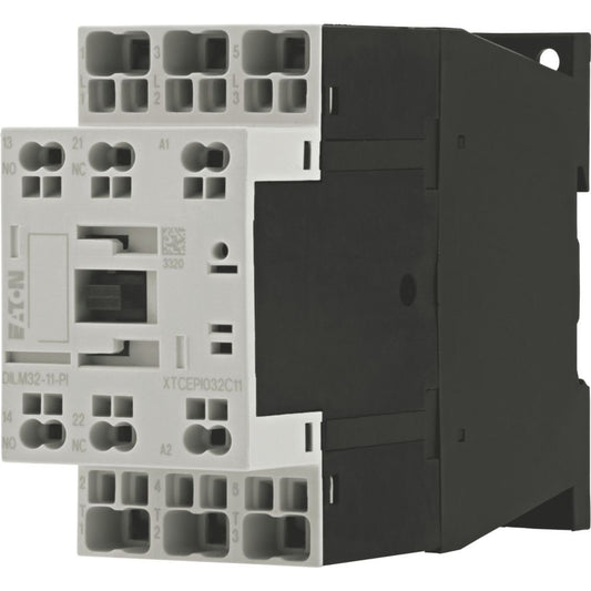 EATON  CONTACTOR, 3 POLE, 380 V 400 V 15 KW, 1 N/O, 1 NC, RDC 24: 24 - 27 V DC, DC OPERATION, PUSH IN TERMINALS