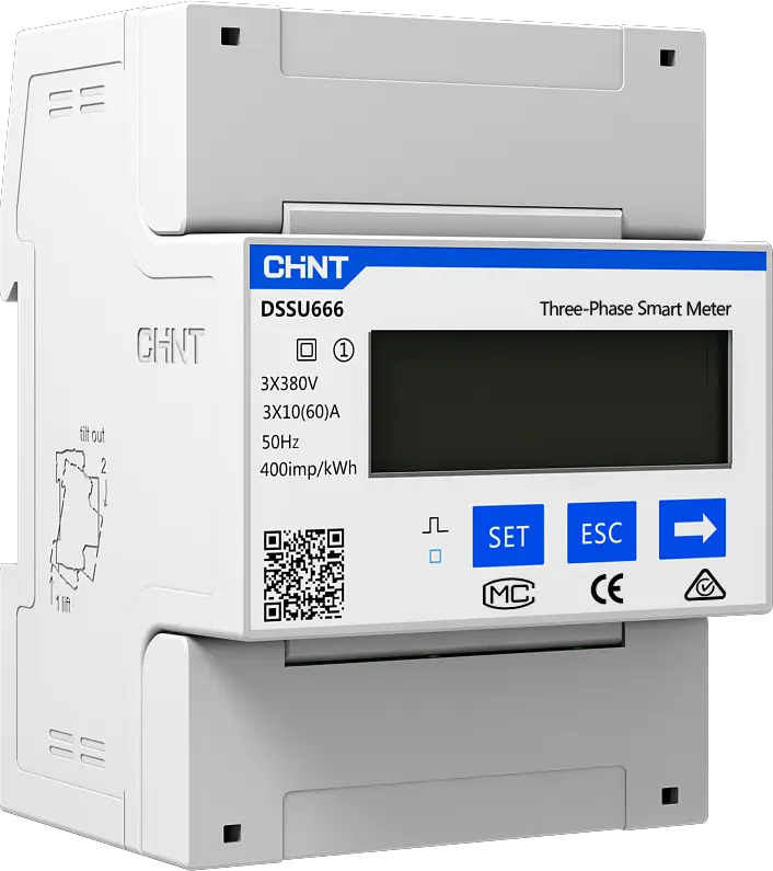 Chint Three Phase Four Wire Meter 1.5(6)A 3ƒ????230/400V CT type DTSU666 3P 1.5(6)A