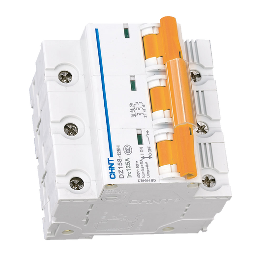 Chint 10kA 3P 100A Circuit Breaker D-Curve AC/DC DZ158H-3P-D100-10