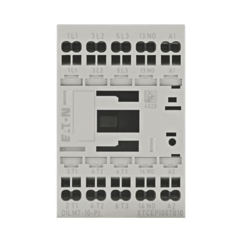EATON  CONTACTOR, 3 POLE, 380 V 400 V 3 KW, 1 N/O, 24 V DC, DC OPERATION, PUSH IN TERMINALS