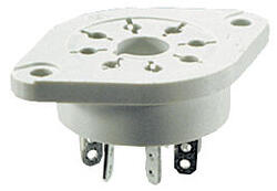 RELPOL S.A Socket for relays: R15 2 CO. Solder terminals.Dimensions 47,2 x 32 x 22 mm.Two poles. Rated load 10 A, 250 V AC