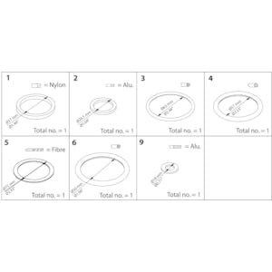 Danfoss Inspection kit, Sealing parts 148B6054