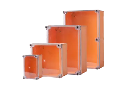 ALLBRO OK2-OC Orange Base Box + Clear Lid ABOVE BOXES INCLUDE DMC MOUNTING PLATE,BRACKETS & HINGES